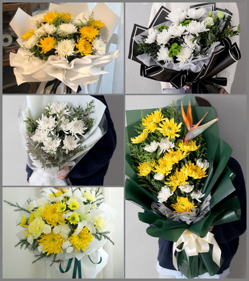 广东梅州市丰顺县大龙华镇罗洋村白事花束代送